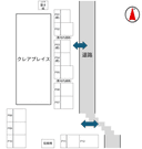 クレアプレイスの駐車場