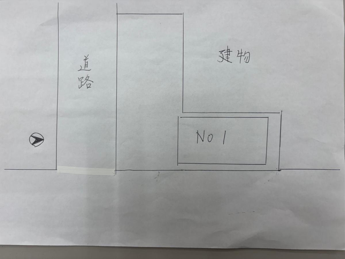 遠藤様駐車場の駐車配置図