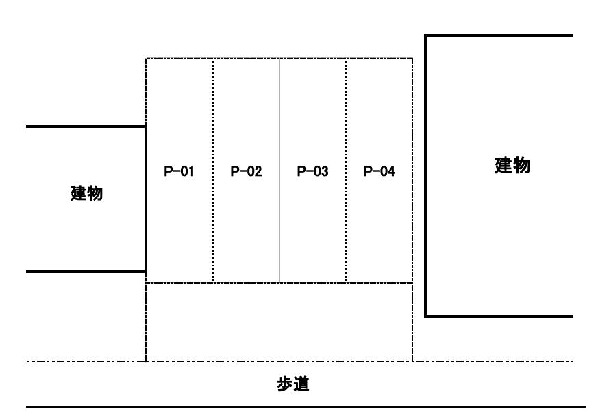 愛国東4丁目13番駐車場の駐車配置図