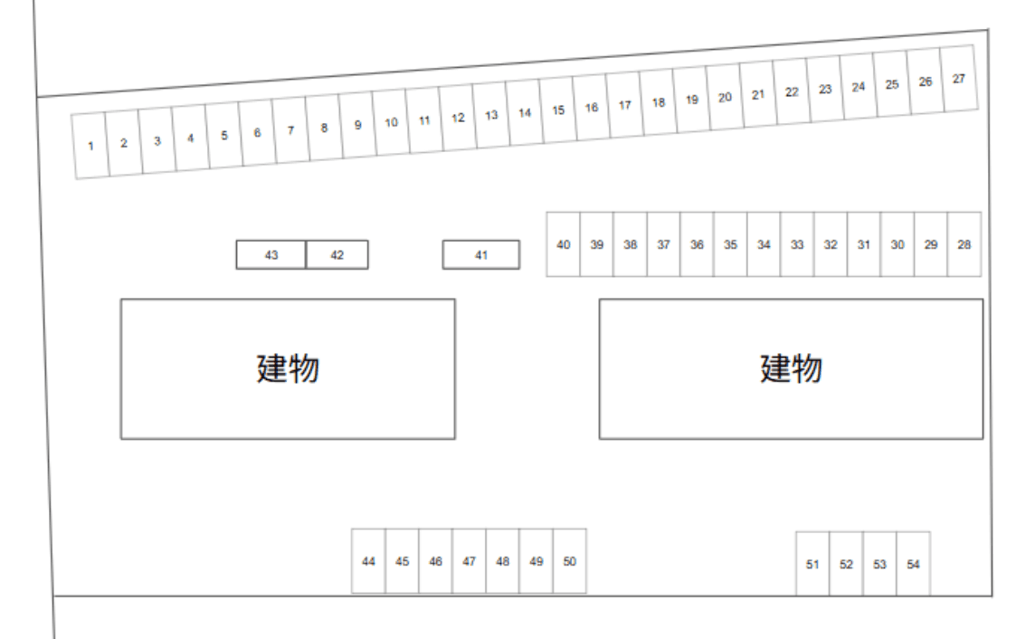 アンプルール フェールM’s駐車場の駐車配置図