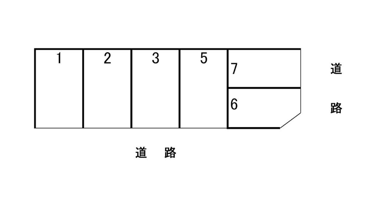 ひとしパーキングの駐車配置図