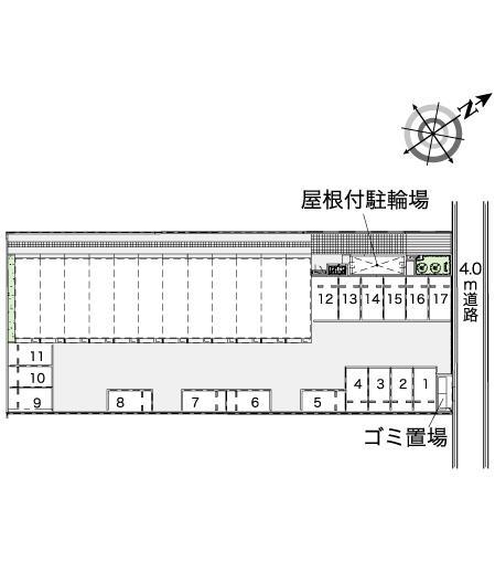 ヴィラージュ(44245)の駐車配置図