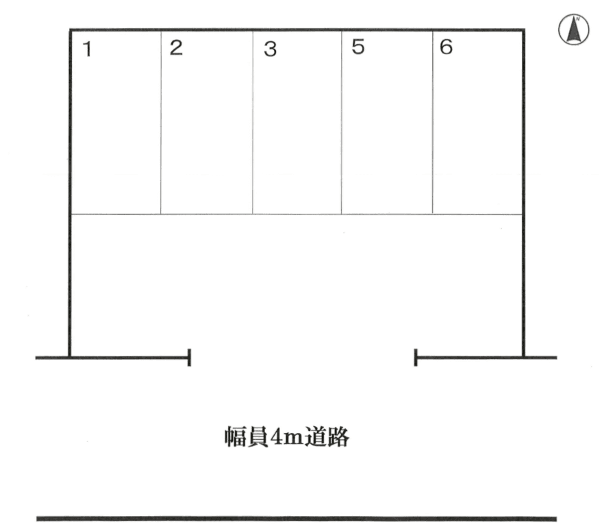 堀切町城戸ガレージの駐車配置図