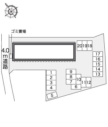 レイソイス(40667)の駐車配置図