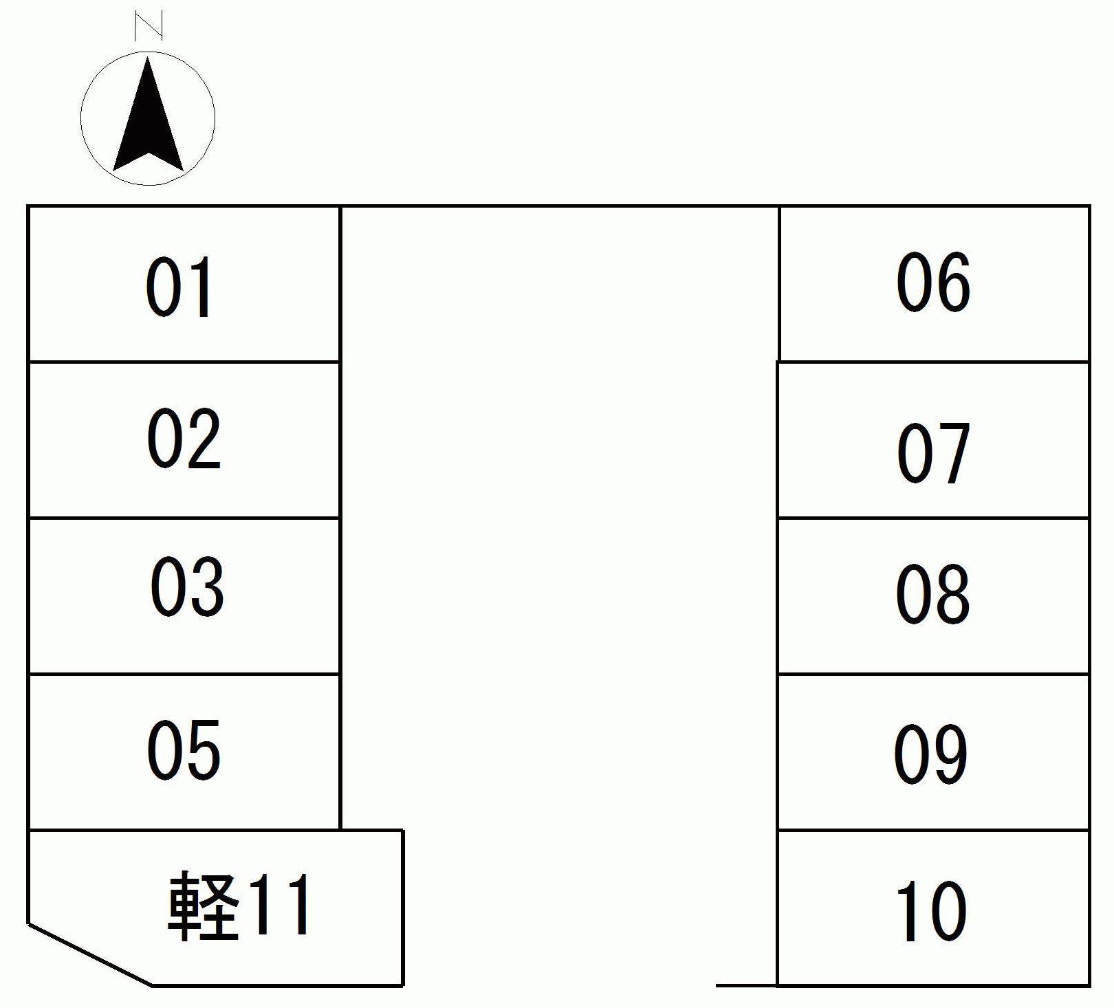 グリーンパーキングの駐車配置図