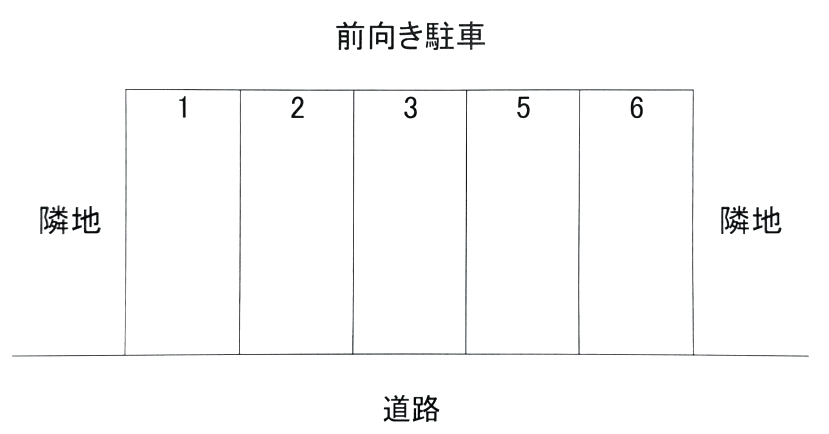 鈴木駐車場(松飛台)の駐車配置図