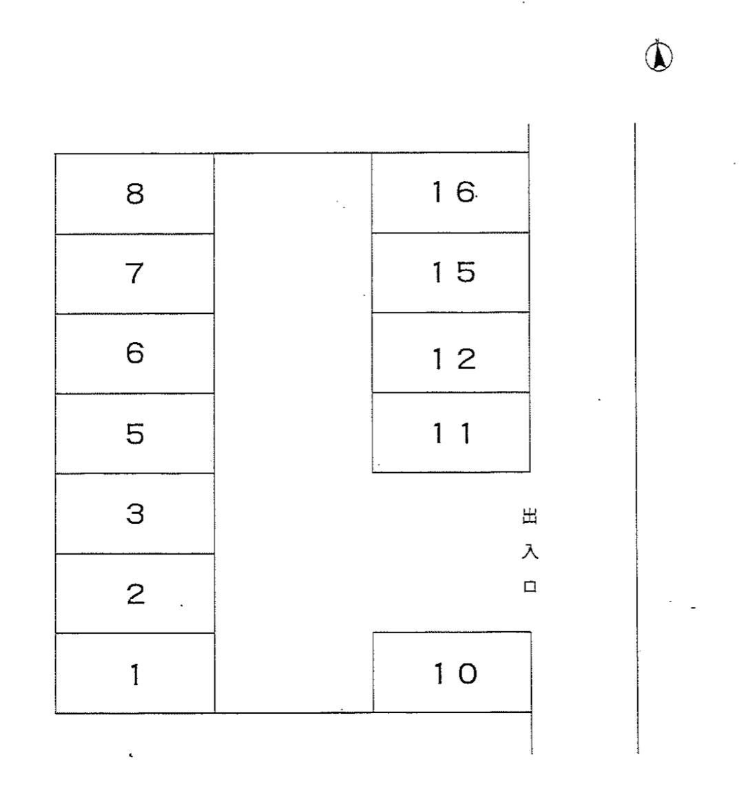 南流山2107352駐車場の駐車配置図