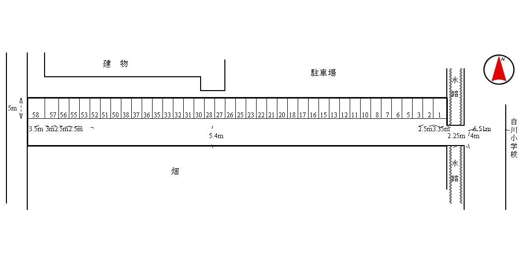 ブランドールパーキングの駐車配置図