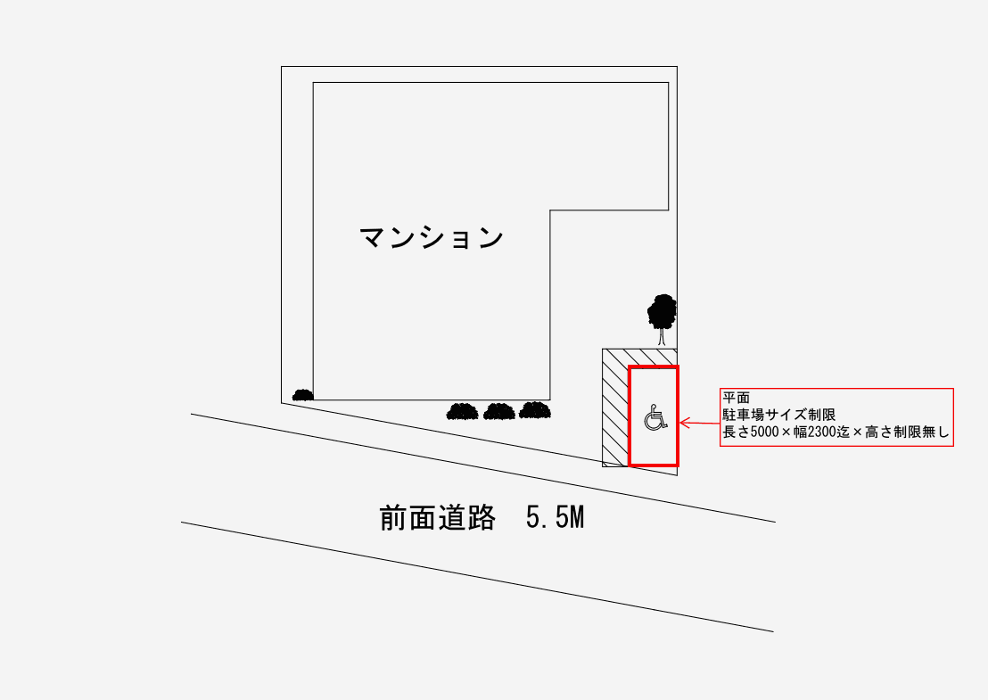 南大井4丁目駐車場の駐車配置図