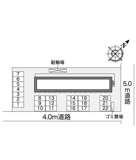 やすらぎ(26457)の駐車配置図