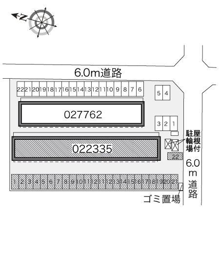 ウィル77(22335)の駐車配置図