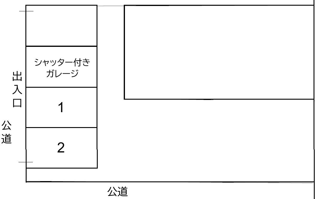 千成通3駐車場の駐車配置図
