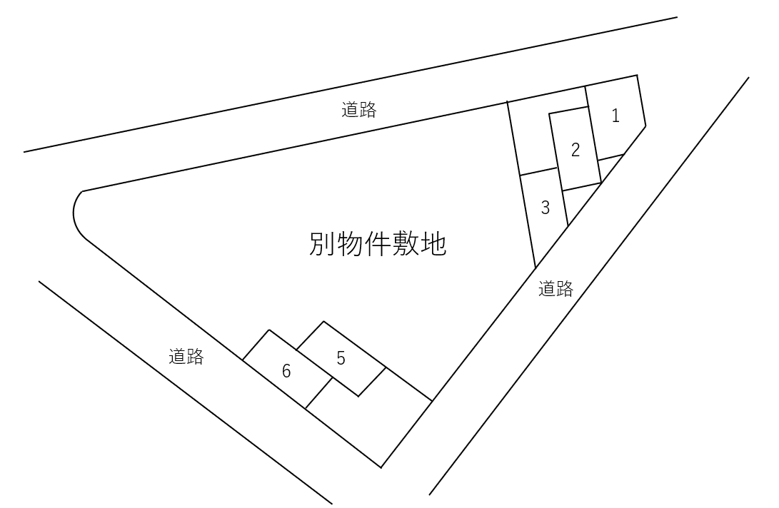 中筋山手北モータープールの駐車配置図