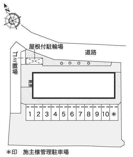 アビタシオン上原(43492)の駐車配置図
