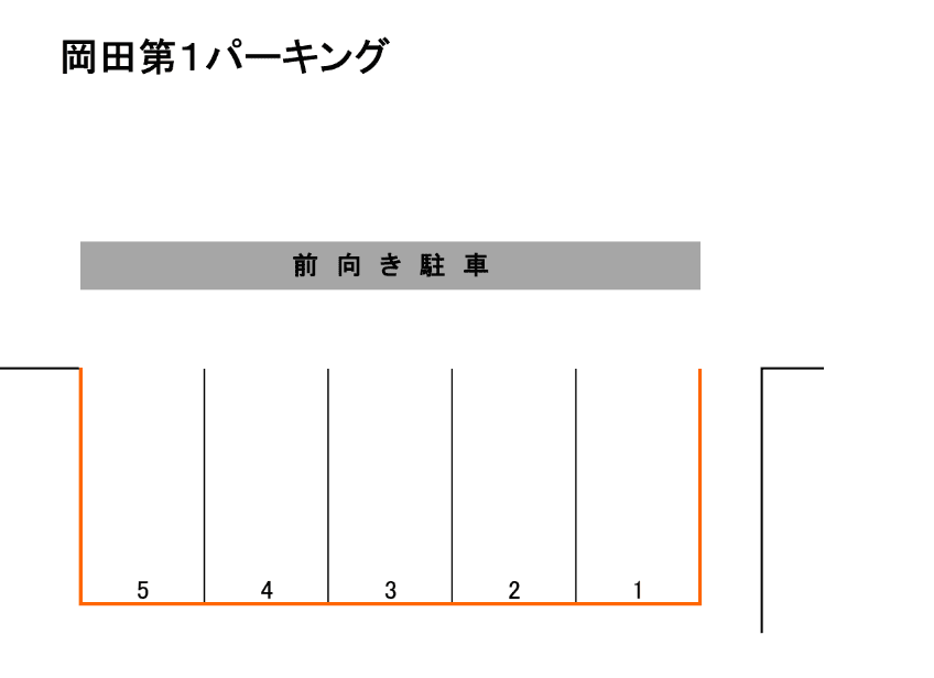 岡田第1パーキングの駐車配置図