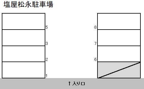 塩屋町松永駐車場の駐車配置図