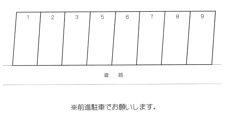 4丁目駐車場の駐車配置図