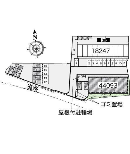 コスモ(44093)の駐車配置図