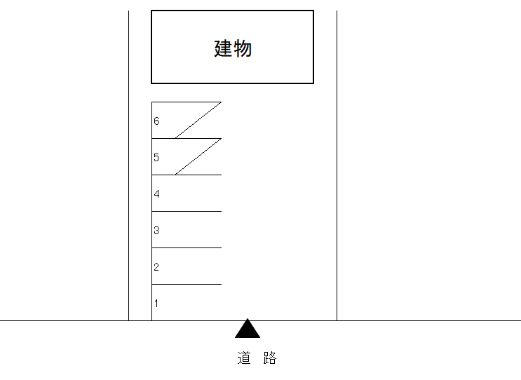 城東中央3丁目月極駐車場の駐車配置図