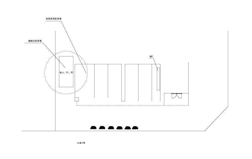 有明1丁目駐車場の駐車配置図