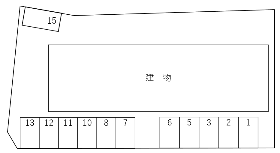 メゾンむつみの駐車配置図