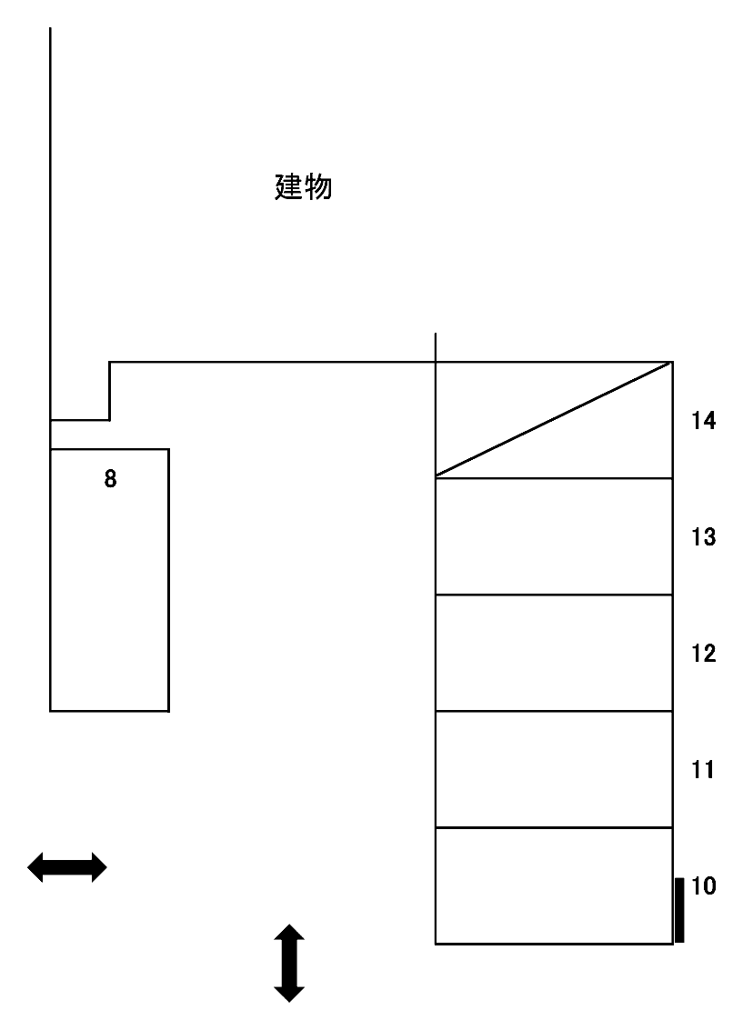 山手 駐車場の駐車配置図