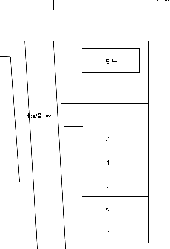 姫西三丁月極駐車場の駐車配置図