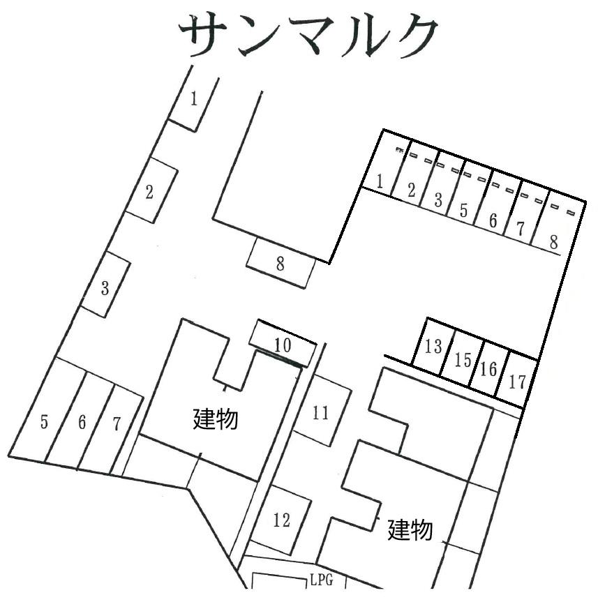 サンマルクの駐車配置図