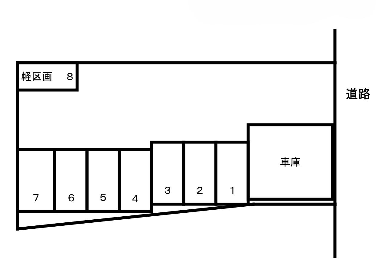 第16駐車場の駐車配置図