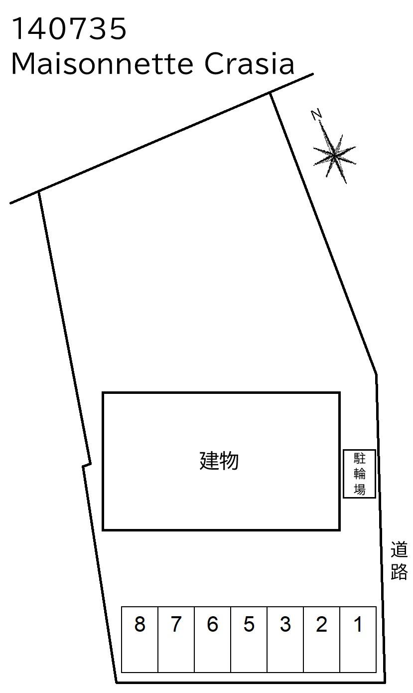 Maisonnette Crasiaの駐車配置図