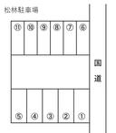 松林駐車場の駐車場