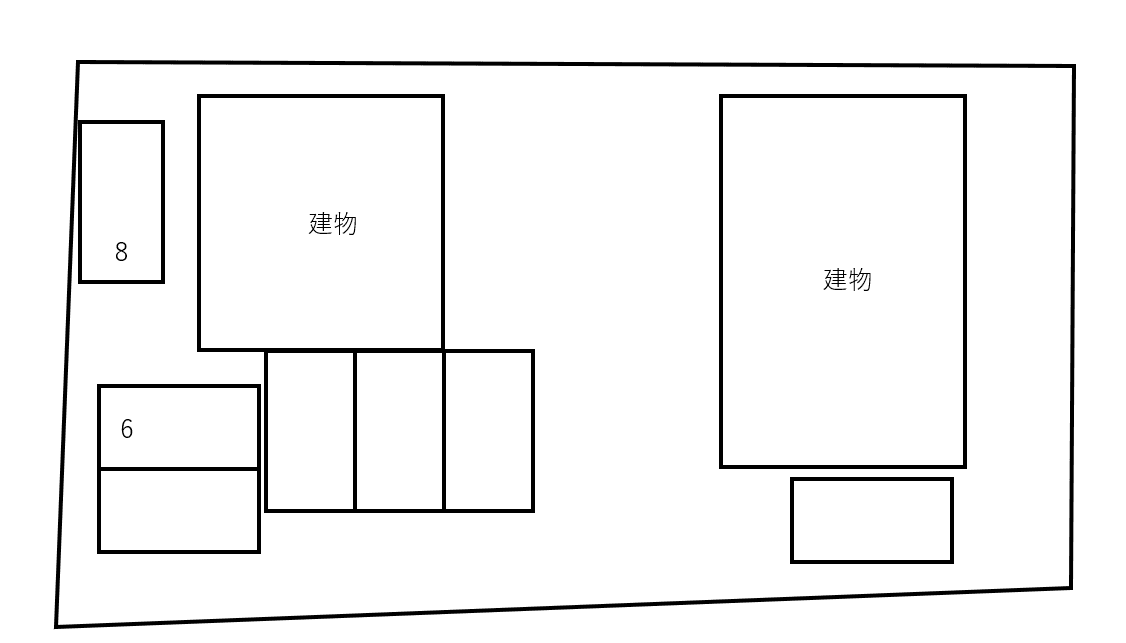 ウェルシーイナ A・B別駐車場の駐車配置図