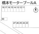 橋本モータープールAの駐車場