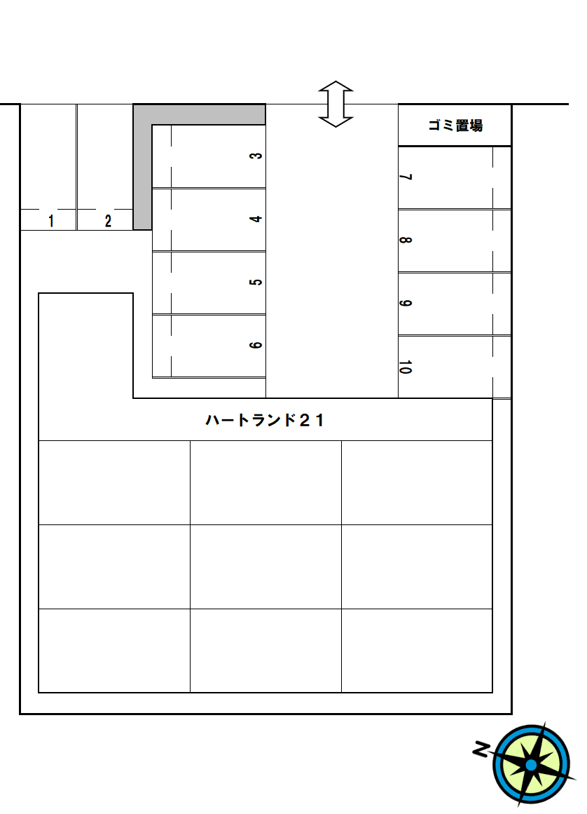 ハートランド21の駐車配置図