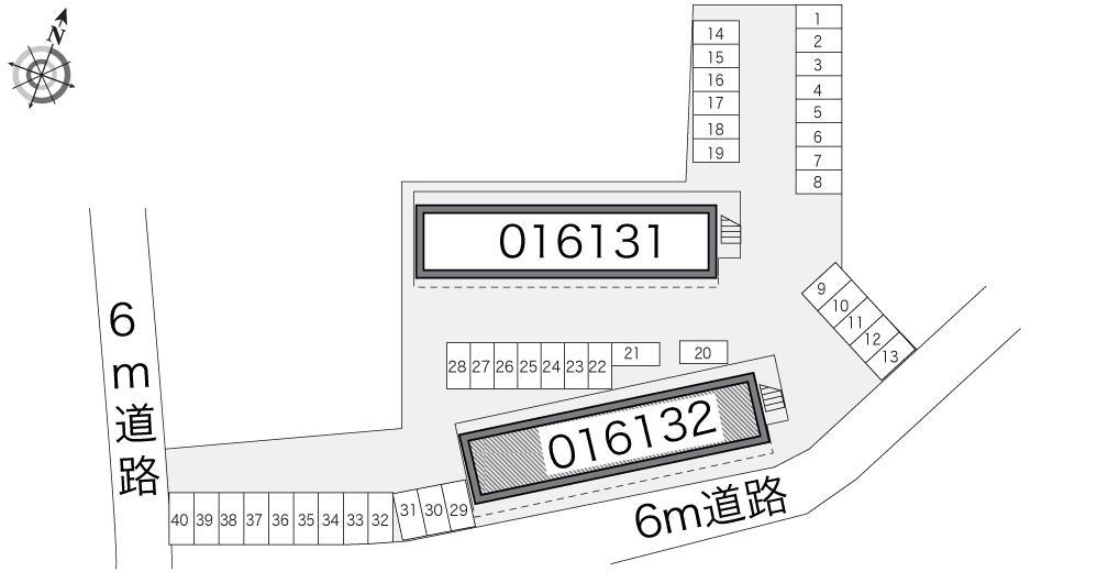 長根B(16132)の駐車配置図
