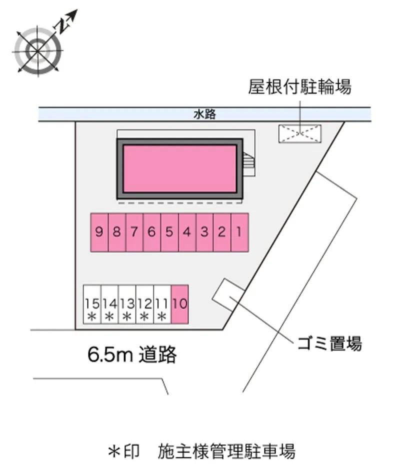 虹ヶ丘(15595)の駐車配置図