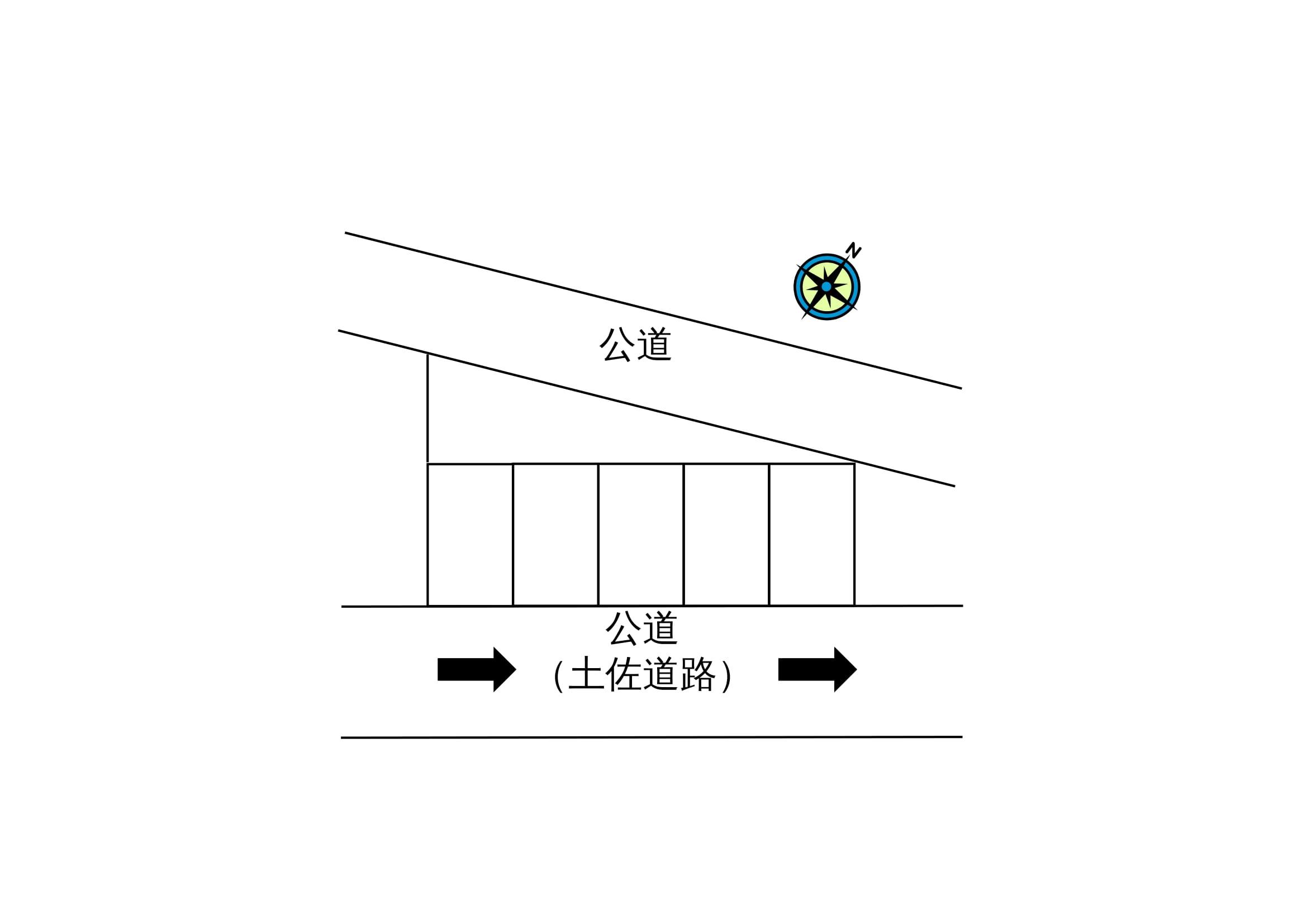 大谷公園駐車場の駐車配置図