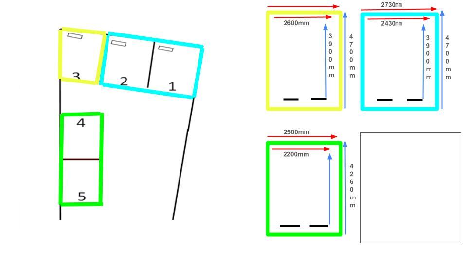 三社Sパーキングの駐車配置図