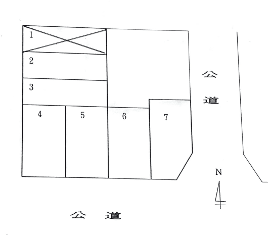 しずめパーキングの駐車配置図