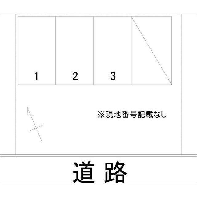 長田町Kパーキングの駐車配置図