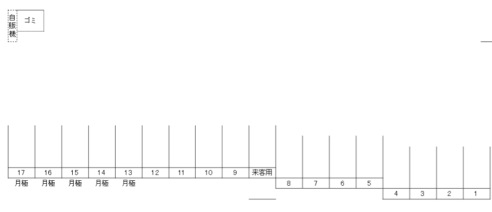 OutriggerReefの駐車配置図