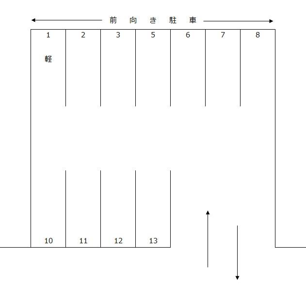 エンジェルパーキングの駐車配置図