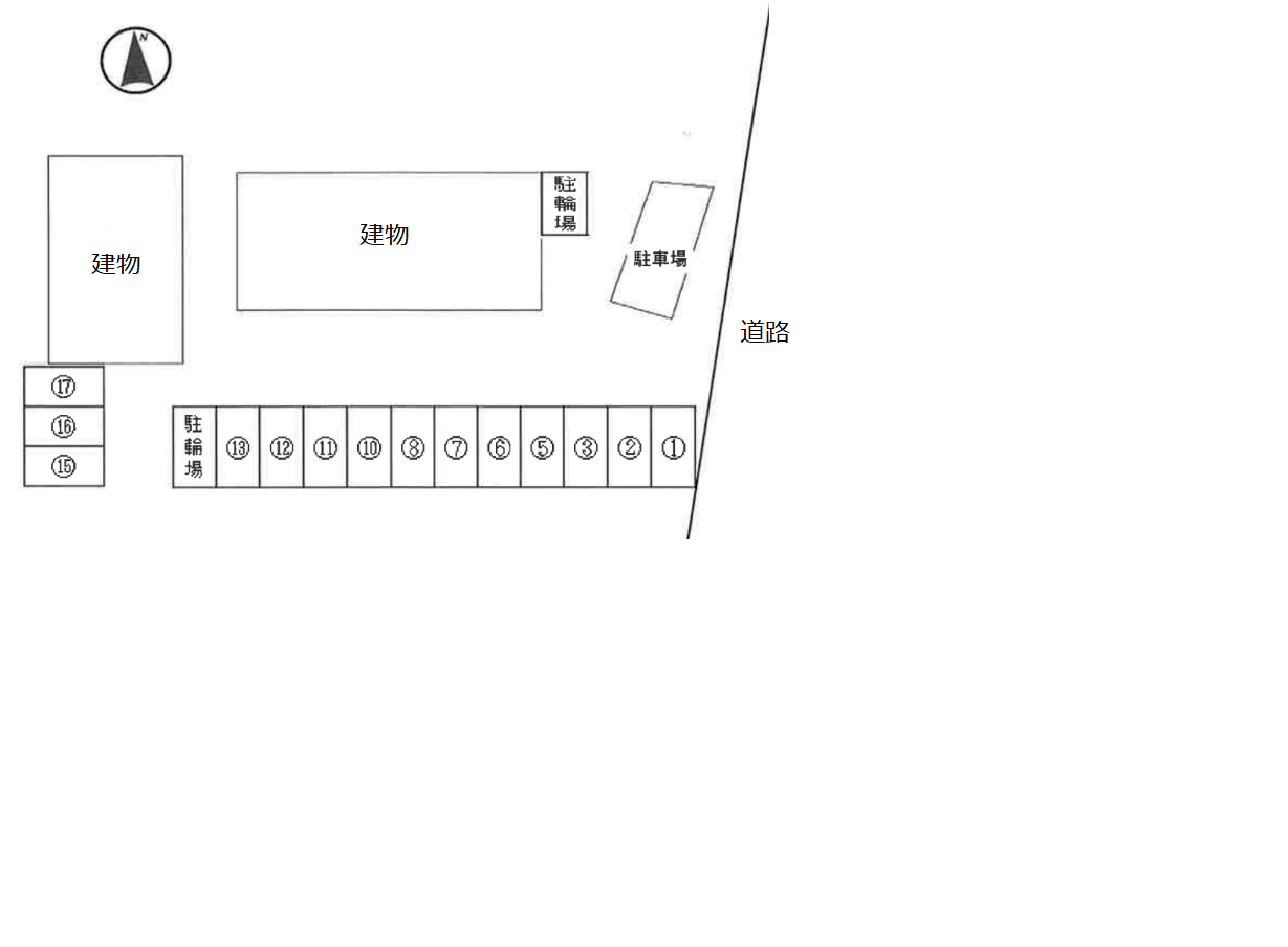 パルティールの駐車配置図