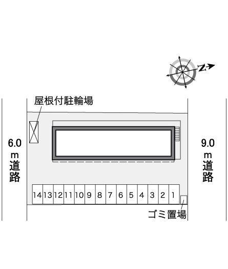 ヴェルドミール東部台(35985)の駐車配置図