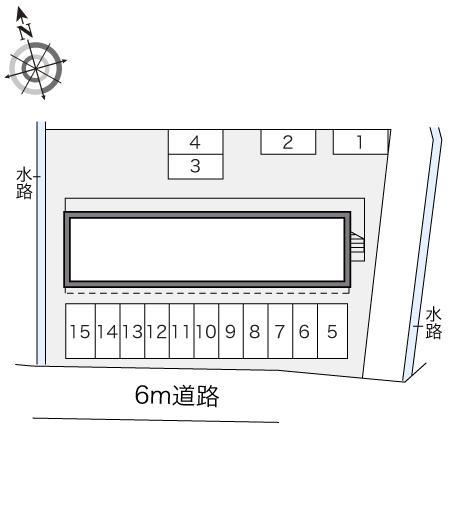 アンジェ(15632)の駐車配置図