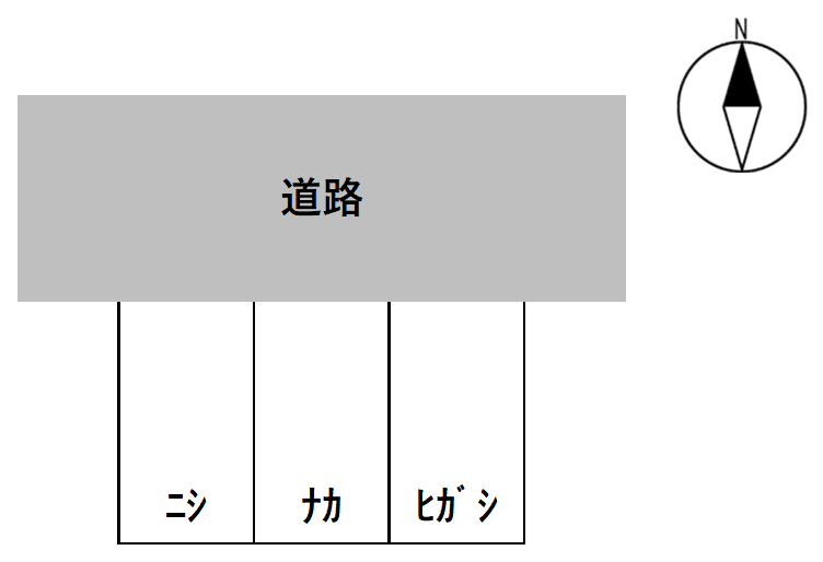 社が丘2丁目駐車場の駐車配置図