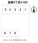 高森3丁目4-393駐車場の駐車場
