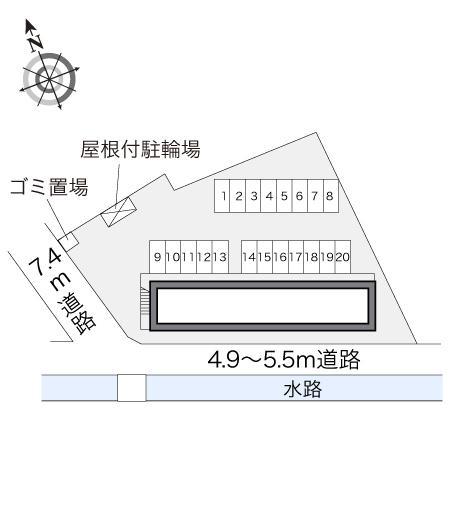 ミレニアム(14009)の駐車配置図