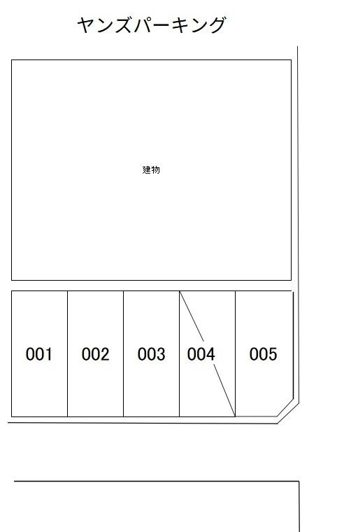 ヤンズパーキングの駐車配置図