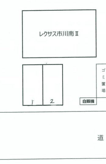 レクサス市川南Ⅱ駐車場の駐車配置図